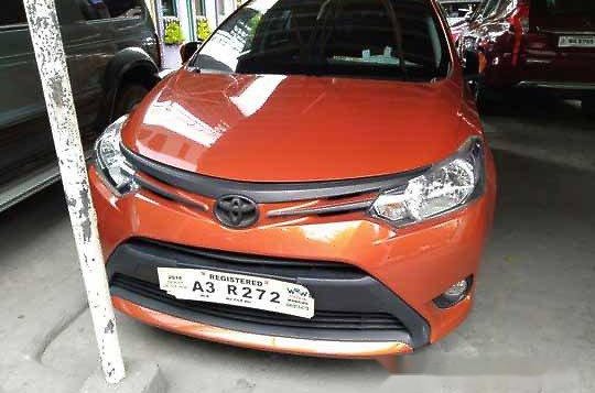 Orange Toyota Vios 2018 Automatic Gasoline for sale -1