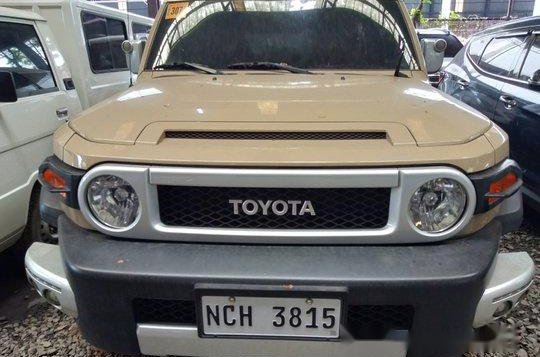 Beige Toyota Fj Cruiser 2016 Automatic Gasoline for sale-1