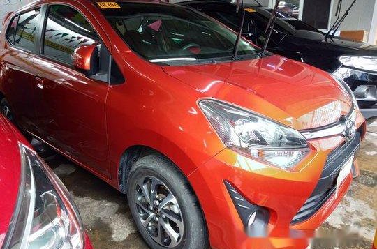 Orange Toyota Wigo 2018 Manual Gasoline for sale -1