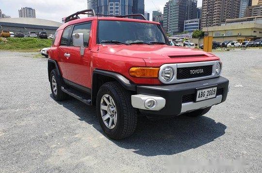 Red Toyota Fj Cruiser 2015 Automatic Gasoline for sale 