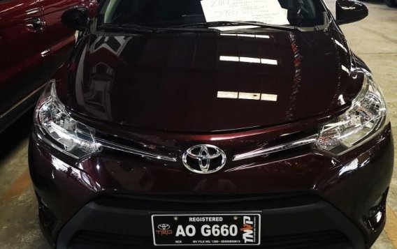 Red Toyota Vios 2017 Sedan for sale in Manila 