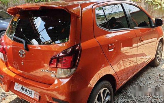 Orange Toyota Wigo 2019 Manual Gasoline for sale -2