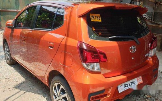 Orange Toyota Wigo 2019 Manual Gasoline for sale -3