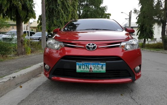 Sell Red 2014 Toyota Vios Sedan at 80000 km 