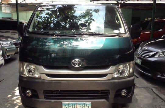 Green Toyota Hiace 2009 Manual Diesel for sale 