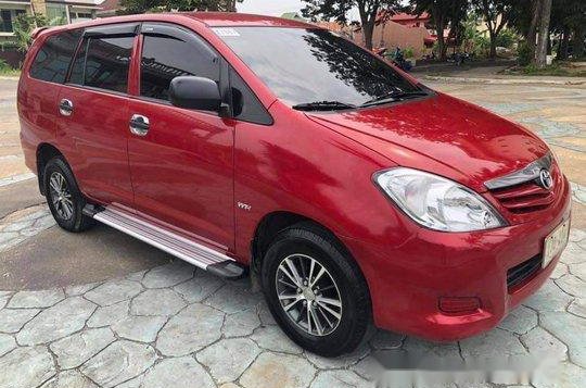 Red Toyota Innova 2010 Manual Diesel for sale