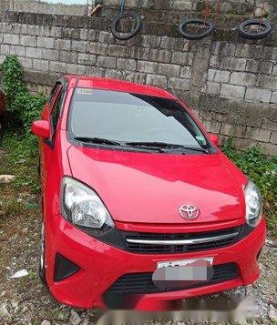 Red Toyota Wigo 2016 Manual Gasoline for sale 