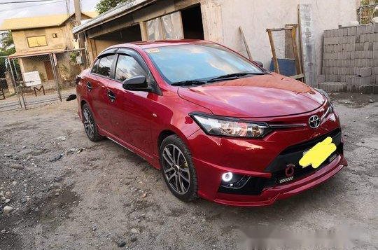 Red Toyota Vios 2016 at 50000 km for sale