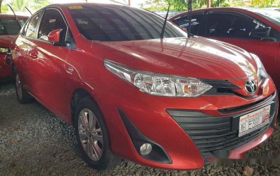 Red Toyota Vios 2018 Manual Gasoline for sale 