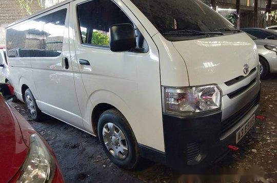 White Toyota Hiace 2018 Manual Diesel for sale  -1