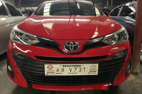 Red Toyota Vios 2019 at 1500 km for sale -1