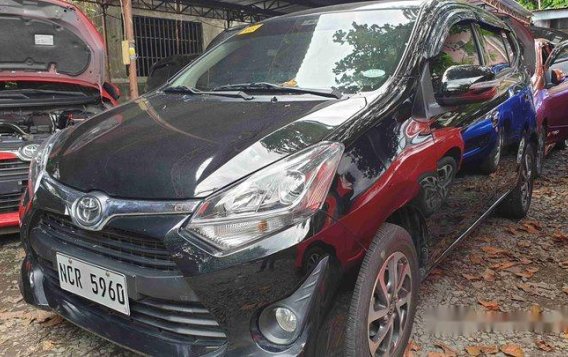 Black Toyota Wigo 2018 Automatic Gasoline for sale