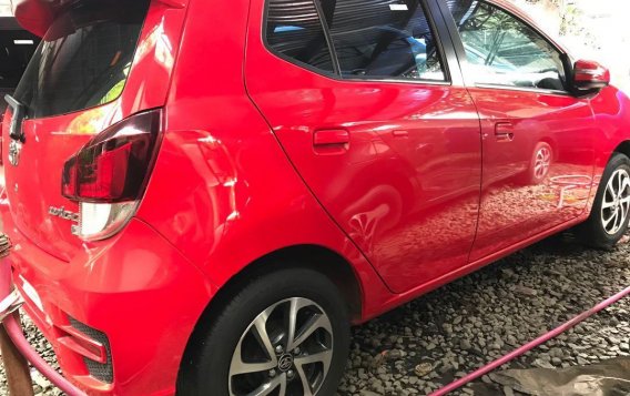 Red Toyota Wigo 2019 Hatchback for sale in Quezon City -3