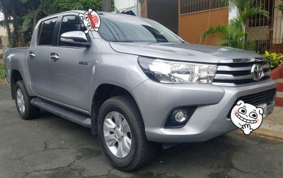Silver Toyota Hilux 2017 for sale in Quezon City