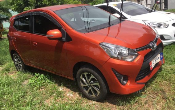 Orange Toyota Wigo 2018 for sale in Cainta-1