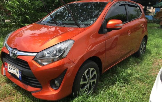 Orange Toyota Wigo 2018 for sale in Cainta-2