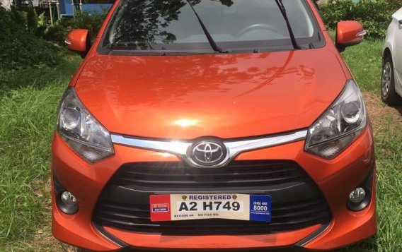 Orange Toyota Wigo 2018 for sale in Cainta