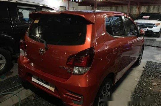 Orange Toyota Wigo 2018 Manual Gasoline for sale -2