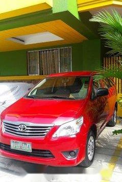 Red Toyota Innova 2012 at 55000 km for sale in Imus-1