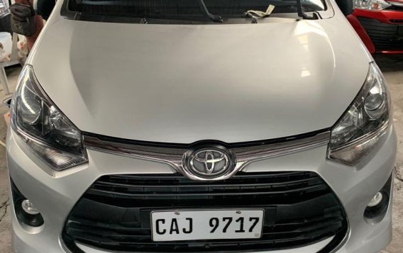 Silver Toyota Wigo 2018 for sale in Quezon City