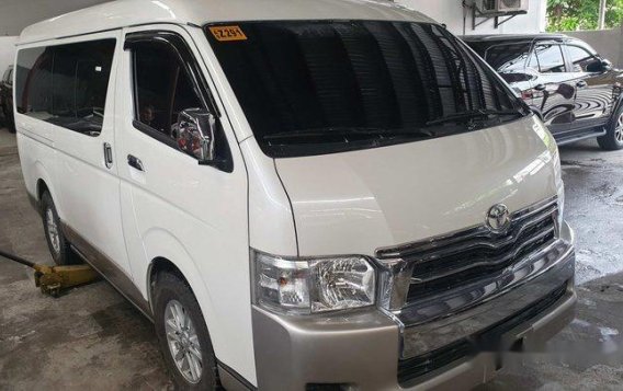 Selling white 2019 Toyota Hiace in Quezon City