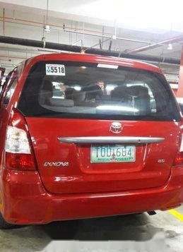 Red Toyota Innova 2012 at 55000 km for sale in Imus-2