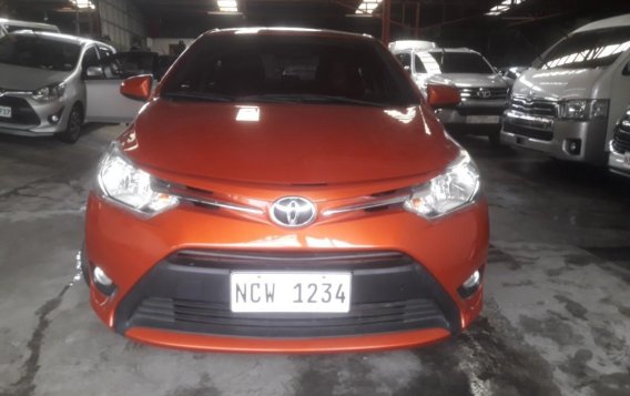 Orange Toyota Vios 2018 for sale in Quezon City