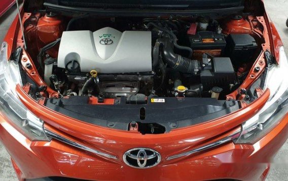 Orange Toyota Vios 2016 for sale -4