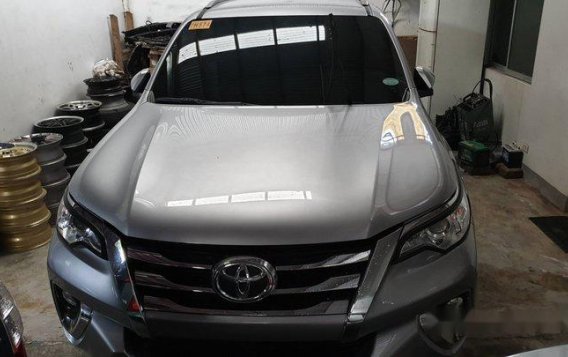 Silver Toyota Fortuner 2018 Automatic Diesel for sale -1