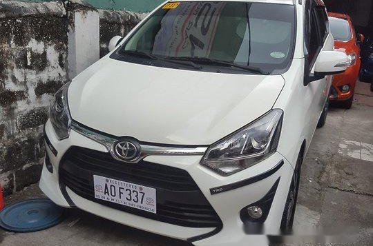White Toyota Wigo 2017 at 20000 km for sale 