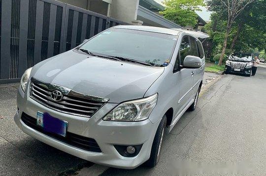 Silver Toyota Innova 2012 at 95000 km for sale -2