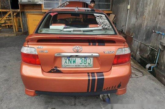 Orange Toyota Vios 2004 at 96000 km for sale-3