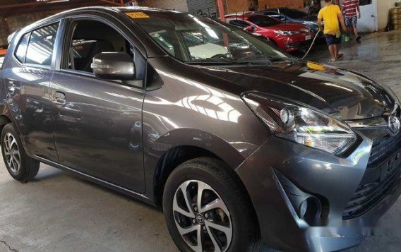 Grey Toyota Wigo 2018 Automatic Gasoline for sale 