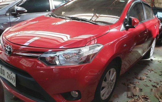 Red Toyota Vios 2016 Automatic Gasoline for sale -1