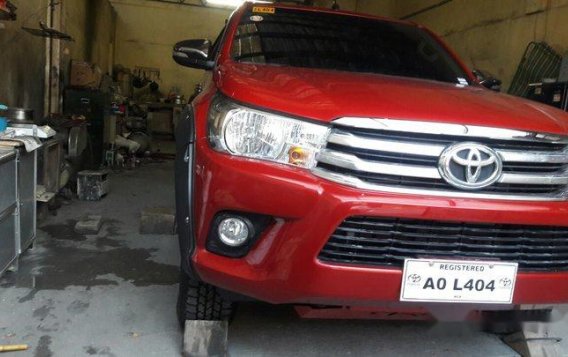 Red Toyota Hilux 2017 Automatic Diesel for sale-1