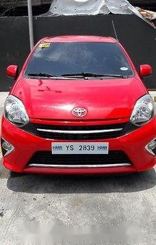Red Toyota Wigo 2016 for sale in Quezon City 