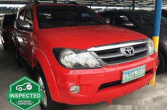 Red Toyota Fortuner 2008 for sale in Parañaque