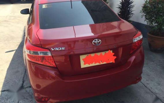 Red Toyota Vios 2016 for sale in Manual-2
