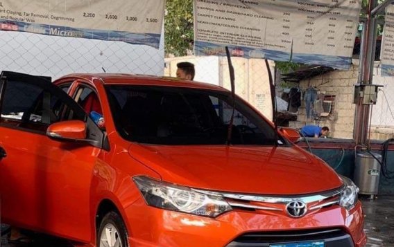 Orange Toyota Vios 2013 for sale in Manila-5