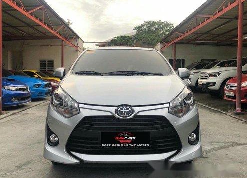 Silver Toyota Wigo 2017 for sale in Quezon City