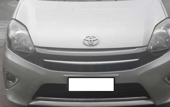 Silver Toyota Wigo 2014 for sale in Automatic