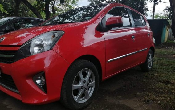 Red Toyota Wigo 2017 for sale in Quezon