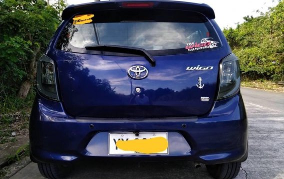 Blue Toyota Wigo 2016 for sale in Manual-6