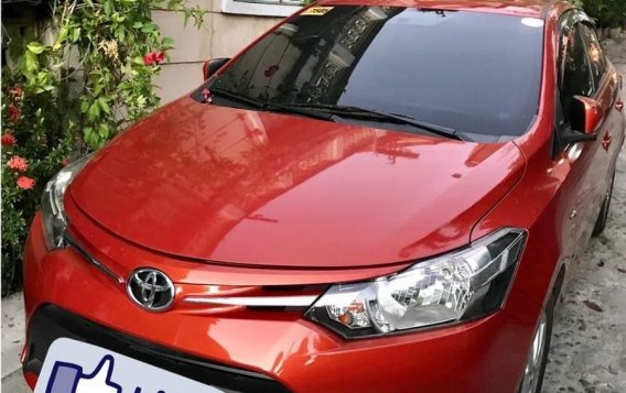 Orange Toyota Vios 2017 for sale in Automatic-1