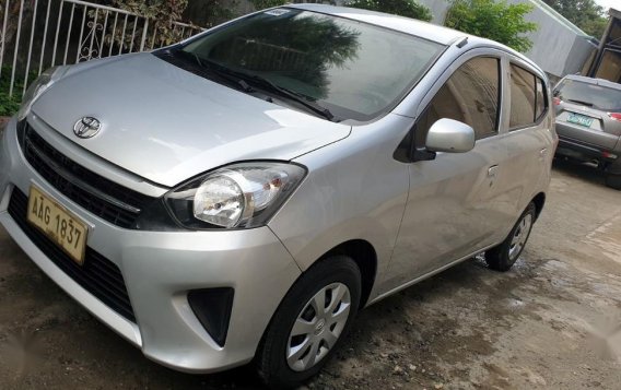 Silver Toyota Wigo 2015 for sale in Davao