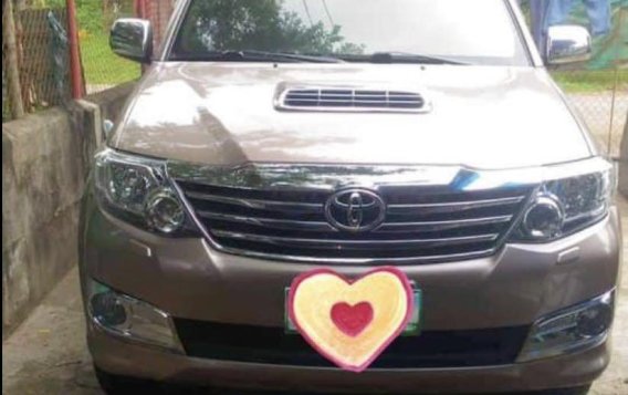 Beige Toyota Fortuner 2015 for sale in Batangas