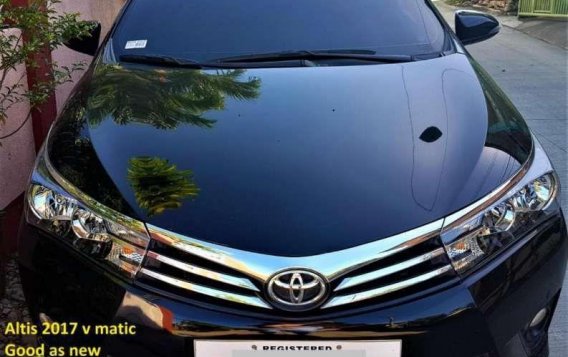 Black Toyota Altis 2017 for sale in Davao-2