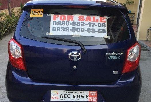 Blue Toyota Wigo 2017 for sale in Manila-3