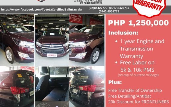 Sell Black 2020 Toyota Innova in Pasig City