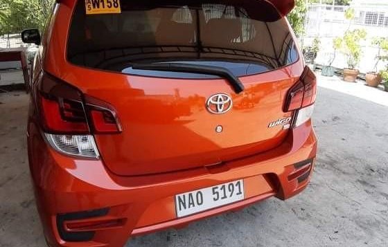 Orange Toyota Wigo 2018 for sale in Manila-3